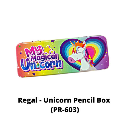 Regal - Metal Unicorn Pencil Box (PR-603)