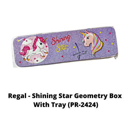 Regal - Metal Shining Star Geometry Box With Tray - Empty (PR-2424)