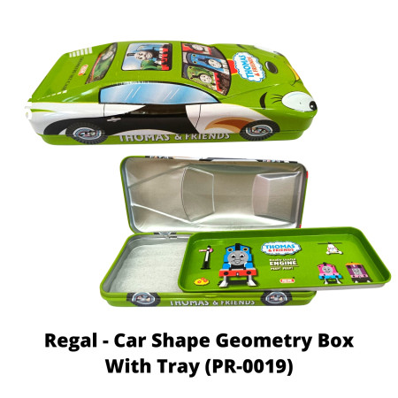 Regal - Metal Car Shape Geometry Box With Tray - Empty (PR-0019)