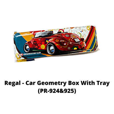 Regal - Metal Car Geometry Box With Tray - Empty (PR-924&925)
