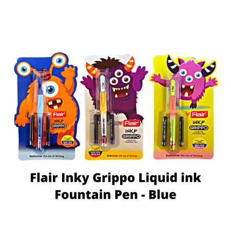 Flair Inky Grippo Liquid ink Fountain Pen - Blue