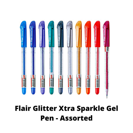 Flair Glitter Xtra Sparkle Gel Pen - Assorted
