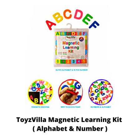 ToyzVilla Magnetic Learning Kit ( Alphabet & Number )