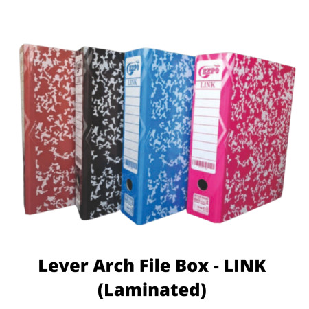 Expo Lever Arch Box File - LINK (Laminated)