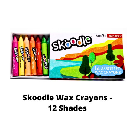 Skoodle Wax Crayons - 12 Shades (SK50304)