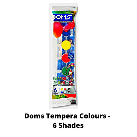 Doms Tempera Colours - 6 Shades