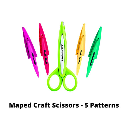 Maped Craft Scissors - 5 Patterns 13cm (601006)