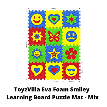 ToyzVilla Eva Foam Smiley Learning Board Puzzle Mat