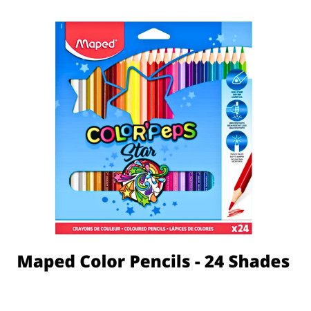 Maped Color Pencils - 24 Shades (183224)