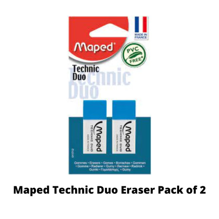 Maped Technic Duo Eraser Pack of 2 (011712)