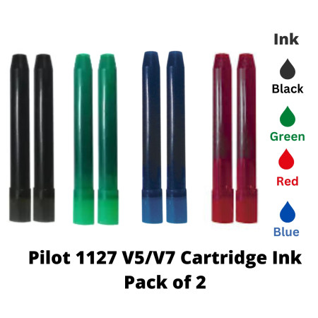 Pilot 1127 V5/V7 Cartridge Ink Pack of 2
