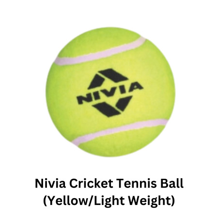 Nivia Cricket Tennis Ball Yellow/Light Weight