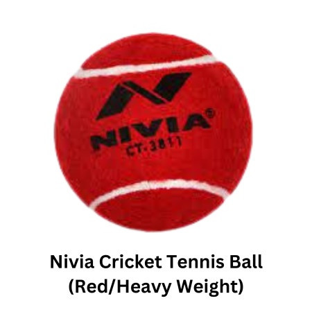 Nivia Cricket Tennis Ball Red/Heavy Weight