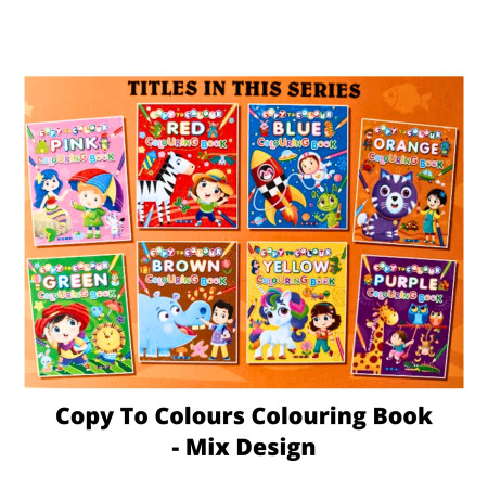 Copy To Colours Colouring Book - Mix Design