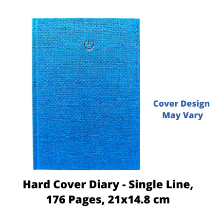 Paperkraft Hard Cover Diary - Single Line, 176 Pages, 21x14.8 cm