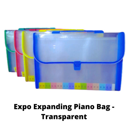 Expo Expanding Piano Bag - Transparent