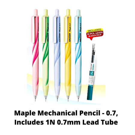 Hauser Maple Mechanical Pencil - 0.7, Includes 1N 0.7mm Lead Tube