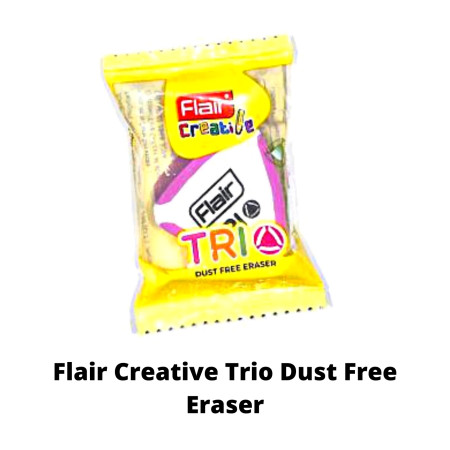 Flair Creative Trio Dust Free Eraser - 50 Pcs Jar