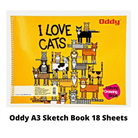 Oddy A3 Sketch Book 18 Sheets - DRB-A3-18
