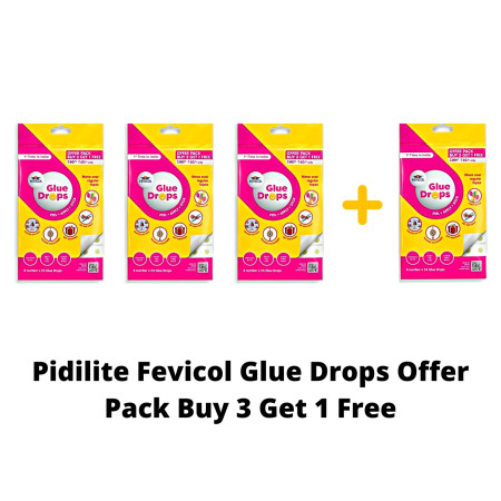 Pidilite Fevicol Glue Drops Offer Pack Buy 3 Get 1 Free