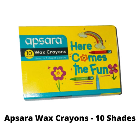 Apsara Wax Crayons - 10 Shades