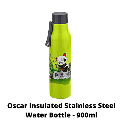 Oscar Insulated Stainless Steel Water Bottle - 900ml - New