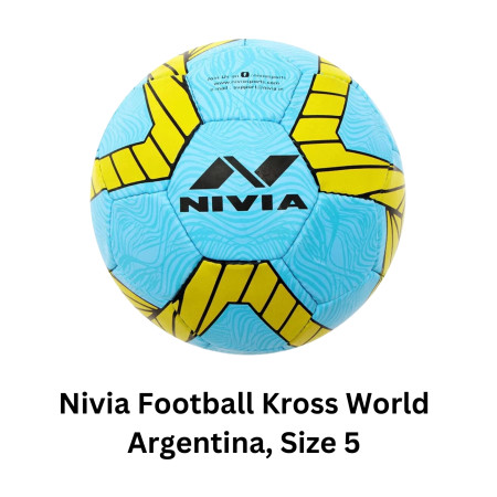 Nivia Football Kross World Argentina, Size 5 (FB-465AR)