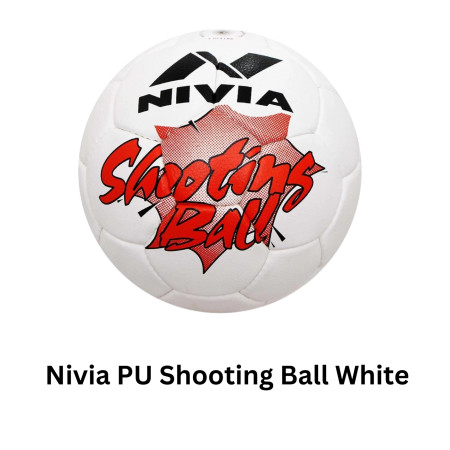 Nivia PU Shooting Ball White (SB-519WH)