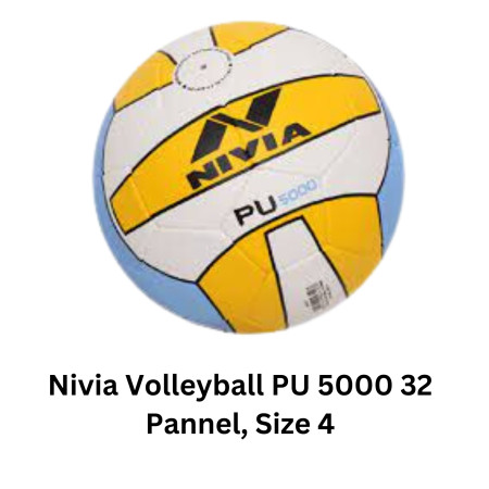 Nivia Volleyball PU 5000 32 Pannel, Size 4 (VB-471)