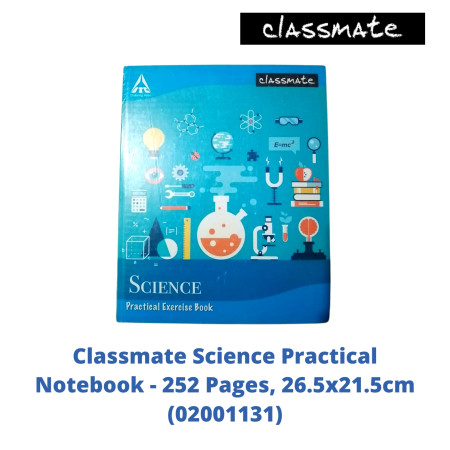 Classmate Science Practical Notebook - 252 Pages, 26.5x21.5cm (02001131)