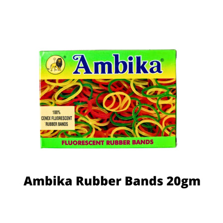 Ambika Rubber Bands (Box Packing) - 20gm