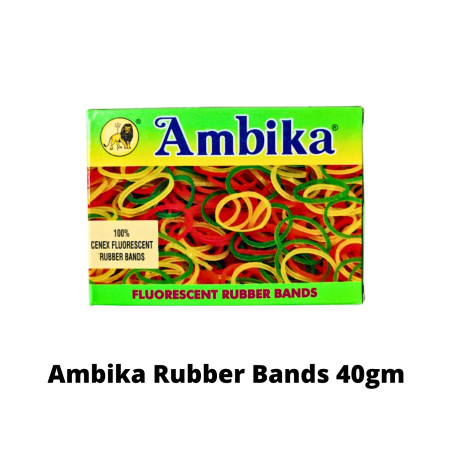Ambika Rubber Bands (Box Packing) - 40gm