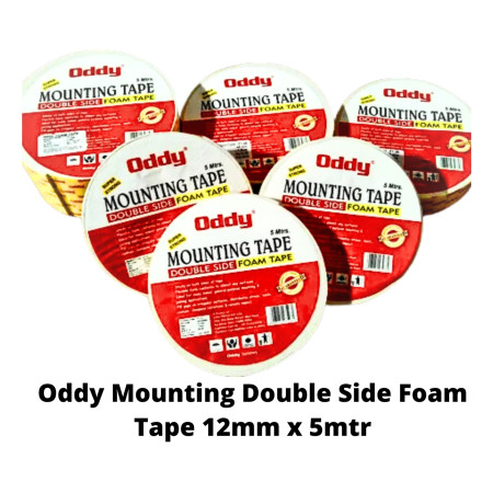 Oddy Mounting Double Side Foam Tape 12mm x 5mtr (FT-12)