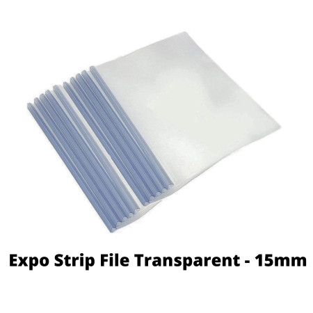 Expo Strip File Transparent - 15mm