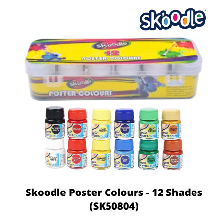 Skoodle Poster Colours - 12 Shades (SK50804)