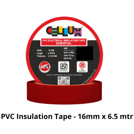 Cellux PVC Electrical Insulation Tape Gold - 16mmX6.5mtr