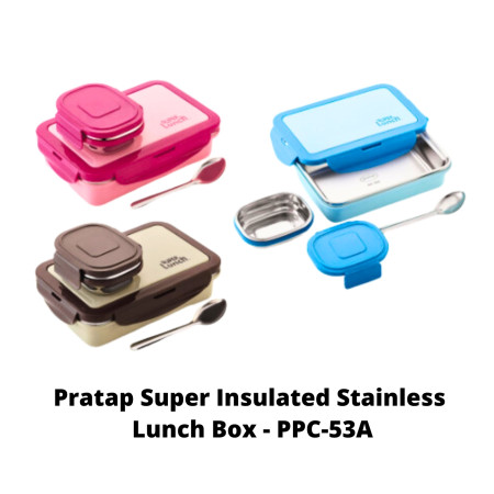 Pratap Super Insulated Stainless Steel Lunch Box - PPC-53A