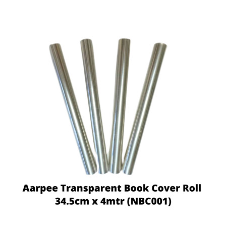 Aarpee Transparent Book Cover Roll 34.5cm x 4mtr (NBC001)