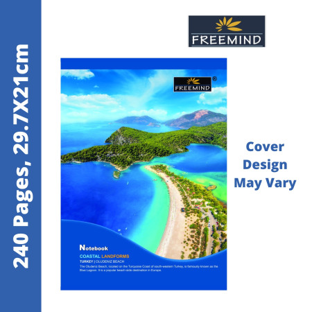 Freemind Long Notebook - Single Line, 240 Pages, 29.7X21cm (700350) - MRP -  110