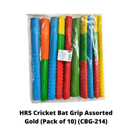 HRS Cricket Bat Grip Assorted Gold (Pack of 10)