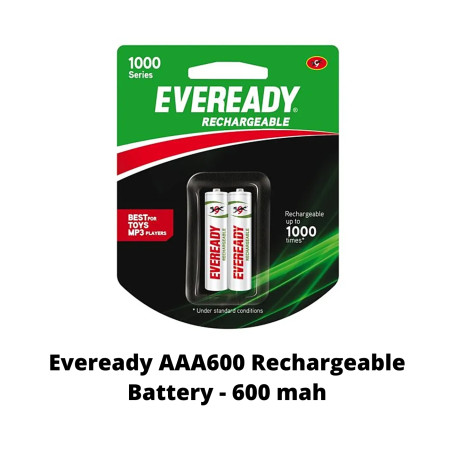 Eveready AAA600 Rechargeable Battery - 600 mah