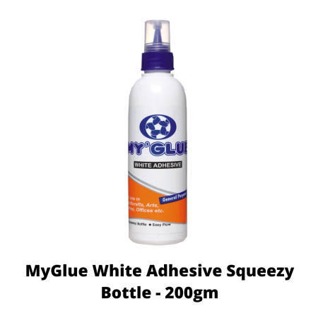 MyGlue White Adhesive Squeezy Bottle - 200gm