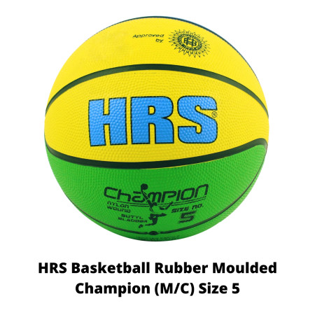 HRS Basketball Rubber Moulded Champion (M/C) Size 5