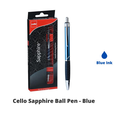 Cello Sapphire Ball Pen - Blue - New