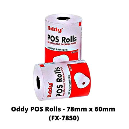 Oddy POS Rolls - 78mm x 60mm (FX-7850)