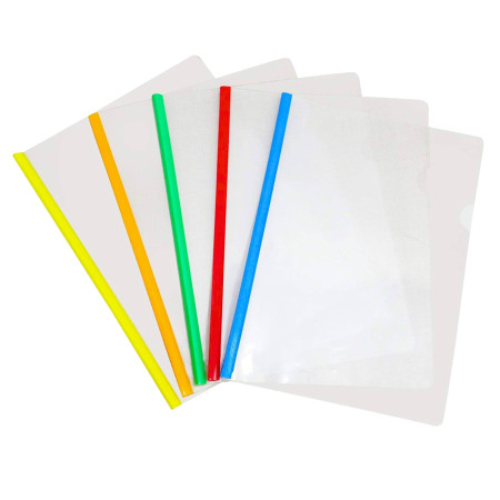 Aarpee A4 Strip Transparent File with Stick - (SFA170WS)