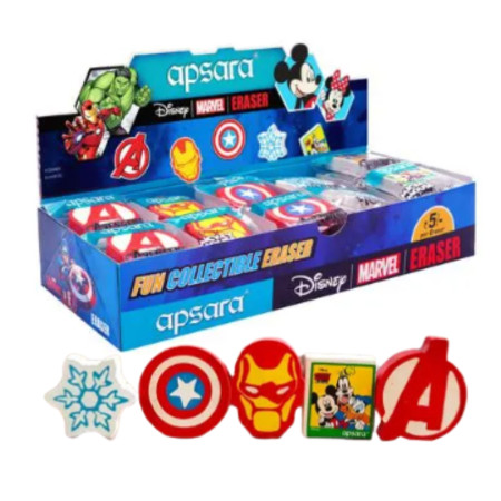 Apsara Disney Marvel Fun Collectible Eraser - 50 pcs