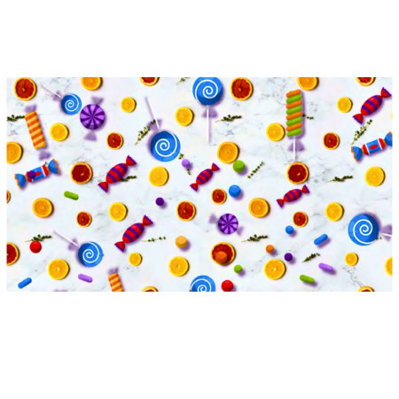 Gift Wrapping Paper - Candy, Pack of 25 Sheets (1189)