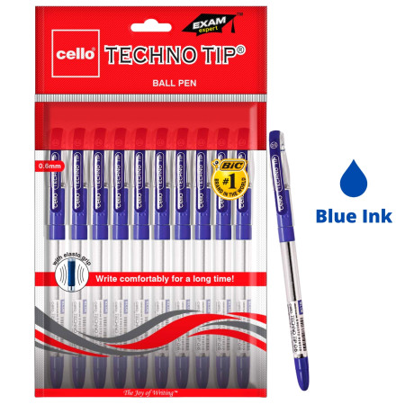 Cello Techno Tip Ball Pen - Blue