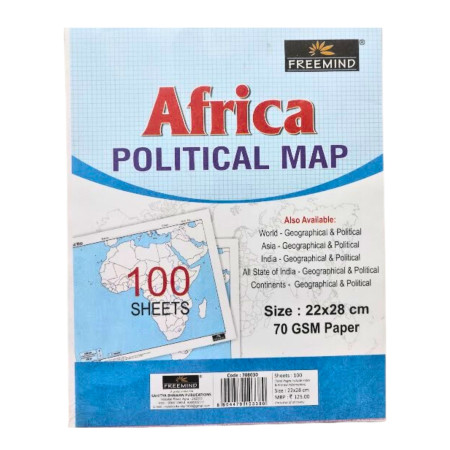 Freemind Africa Political Map 70GSM 22x28